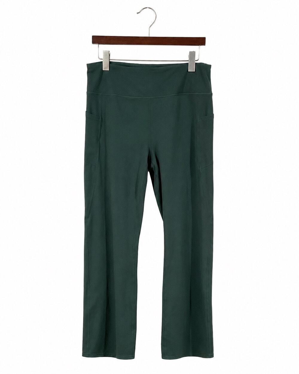 GAIAM Women’s Extra Large Green Flare Yoga Pants Pockets Pilates Athleisure